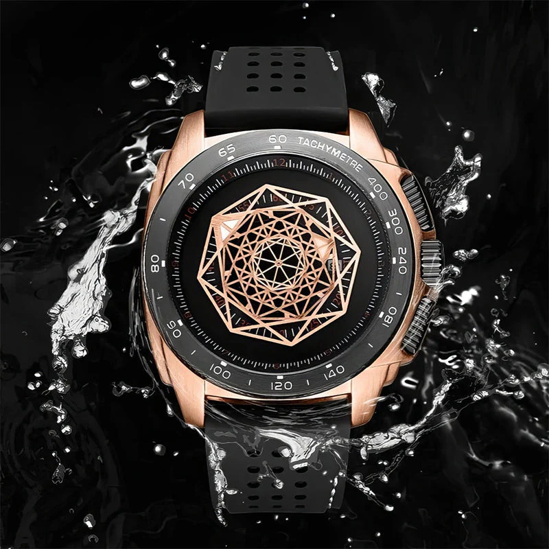 Men’s Luminous Silicone Quartz Watch - Image 5