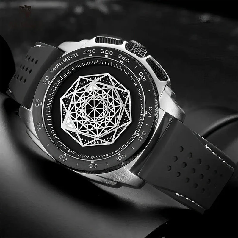 Men’s Luminous Silicone Quartz Watch - Image 3
