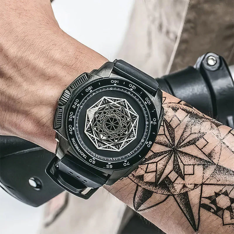 Men’s Luminous Silicone Quartz Watch